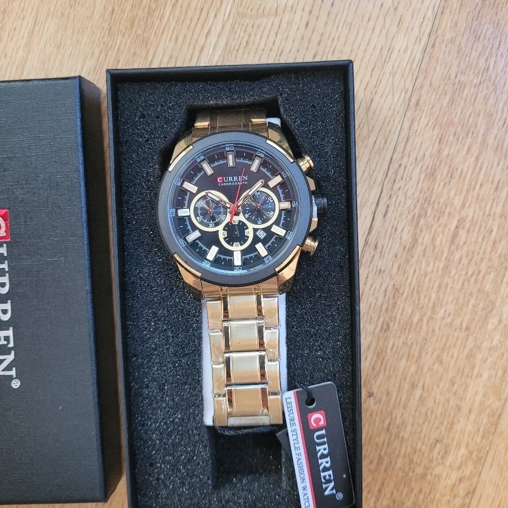 CURREN Multicolor Chronograph Watch‎ in Stainless Steel for Men
